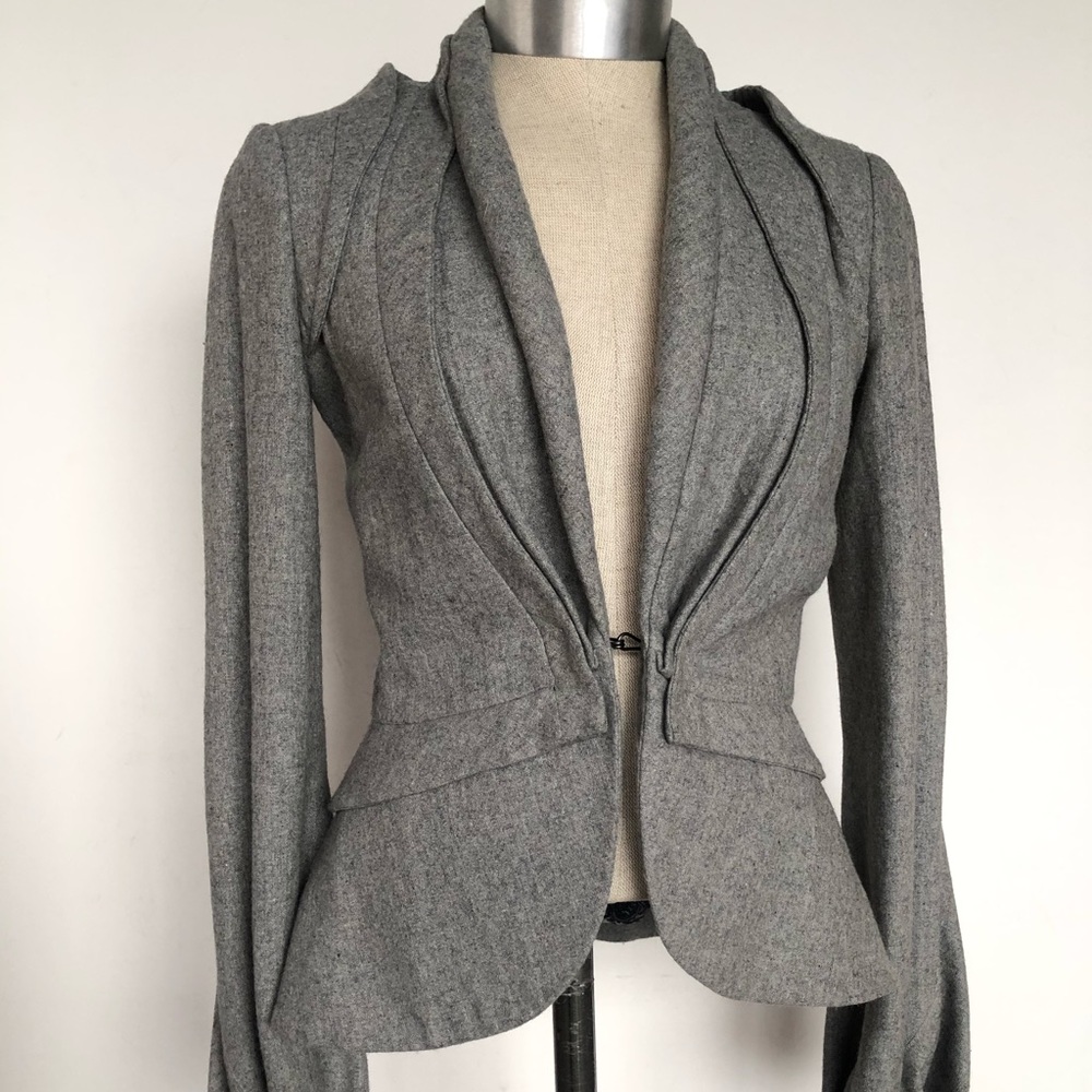 Torn by Ronny Kobo grey blazer size XS